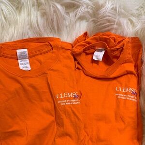 Clemson Orange T-Shirts lot 2 shirts